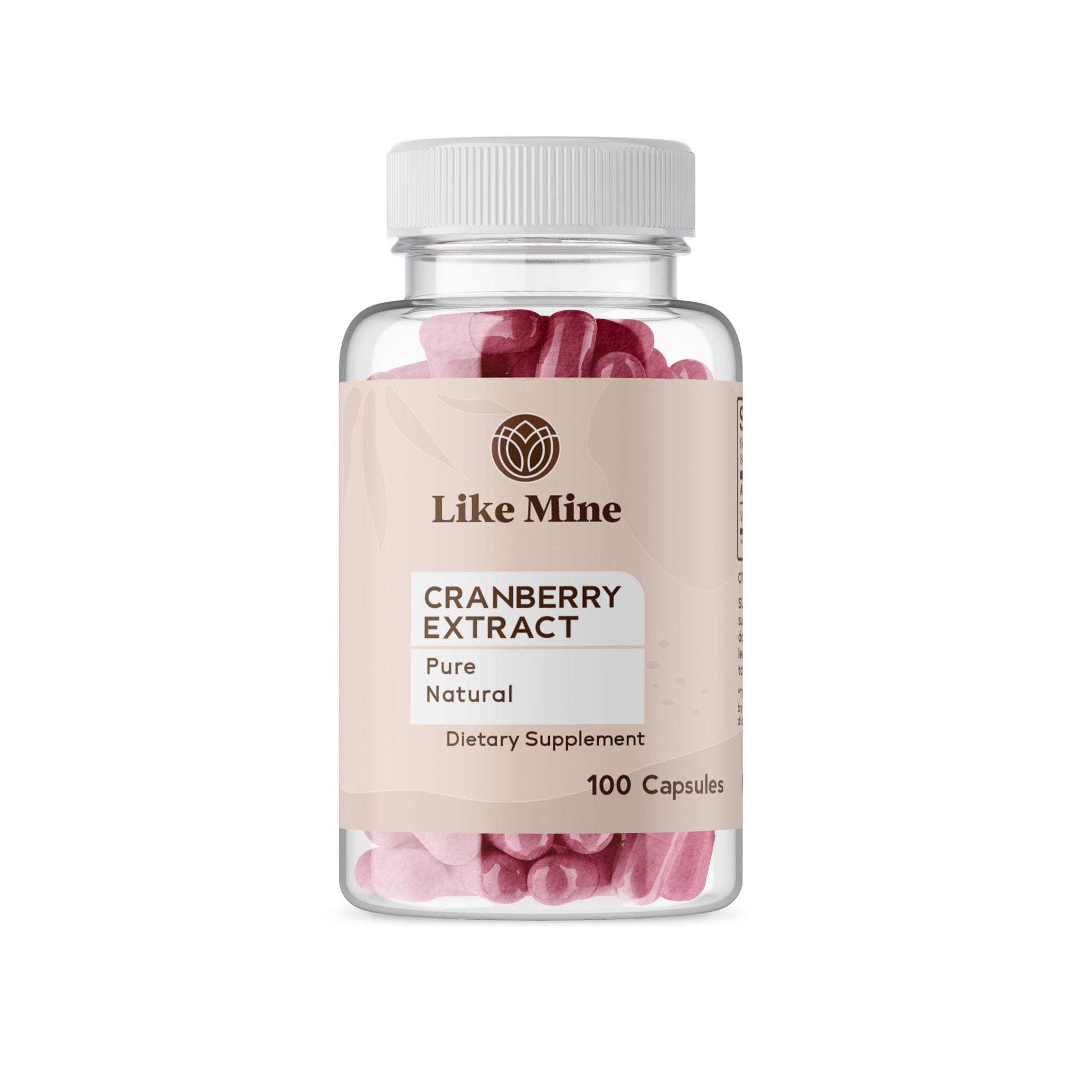 Like Mine Cranberry Extract Capsules 100 Count