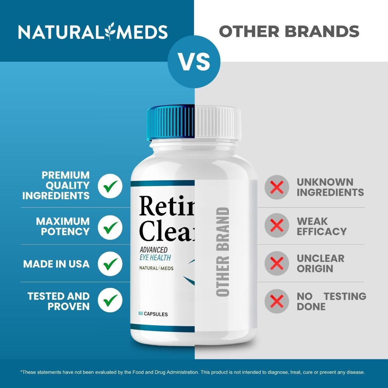 IDEAL PERFORMANCE Retina Clear Eye Supplement Capsules 300
