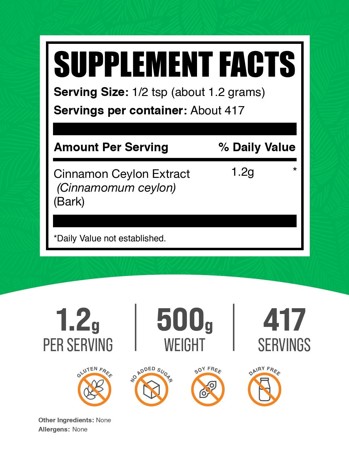 BulkSupplements Cinnamon Bark Extract Powder 17.64 Ounce