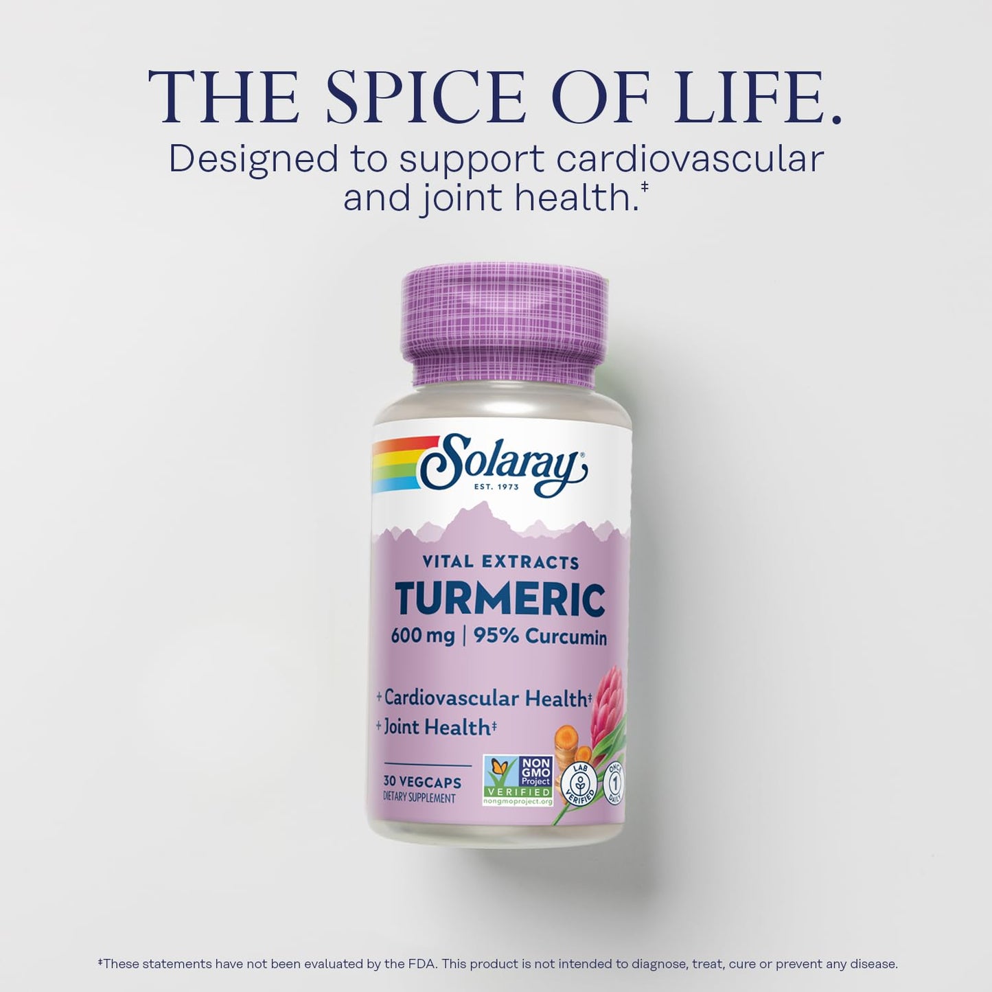 SOLARAY Turmeric 600 mg 30 Capsules