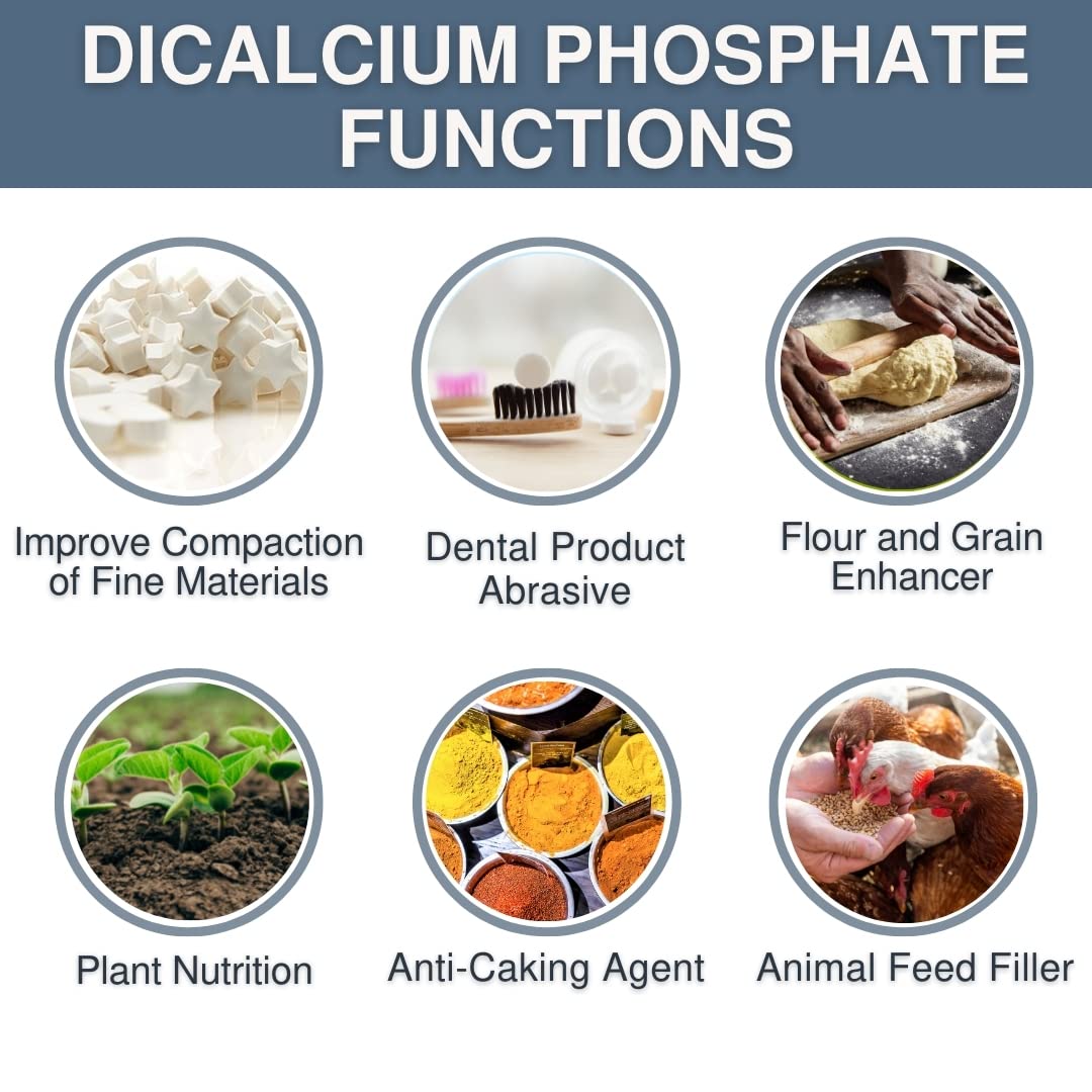 LFA Tablet Presses Dicalcium Phosphate Anhydrous DCP Powder, 881 Ounce