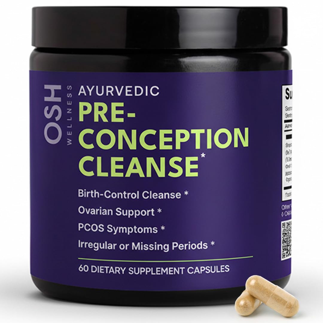 Freshly Moms Ayurvedic Preconception Cleanse Capsules, 60 Count