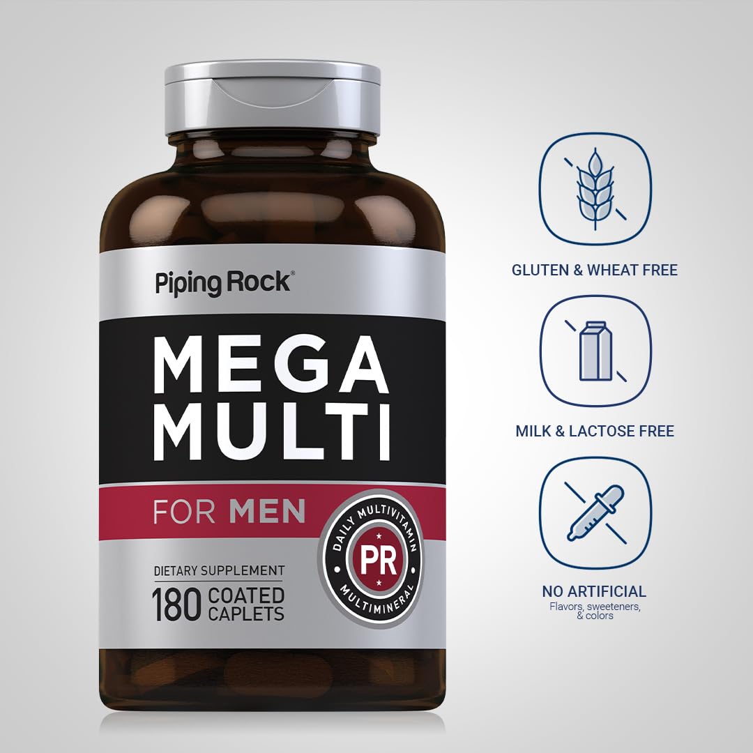 Piping Rock Multivitamin for Men 180 Caplets
