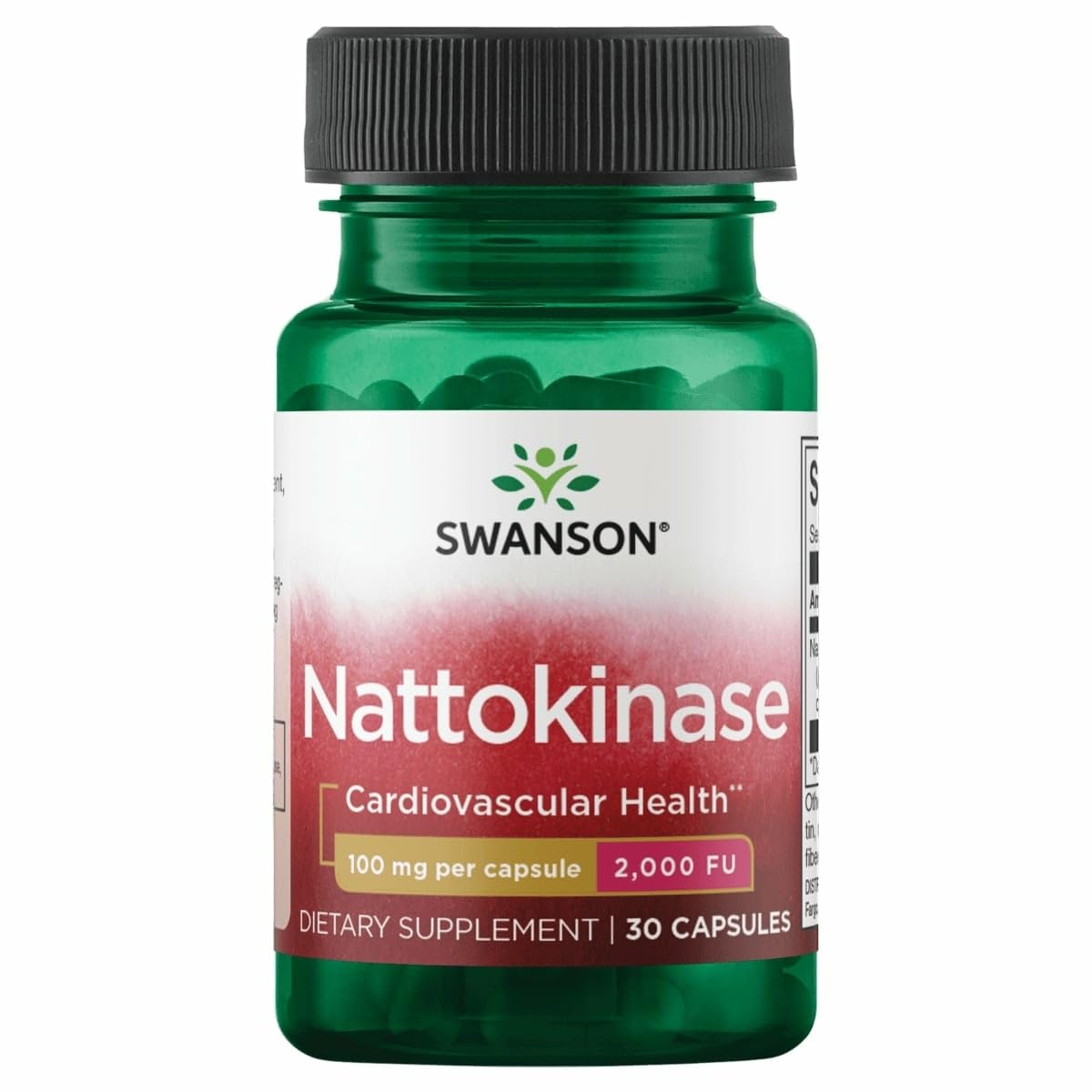 Swanson Nattokinase 2000 Fibrinolytic Units, 100 mg, 30 Capsules