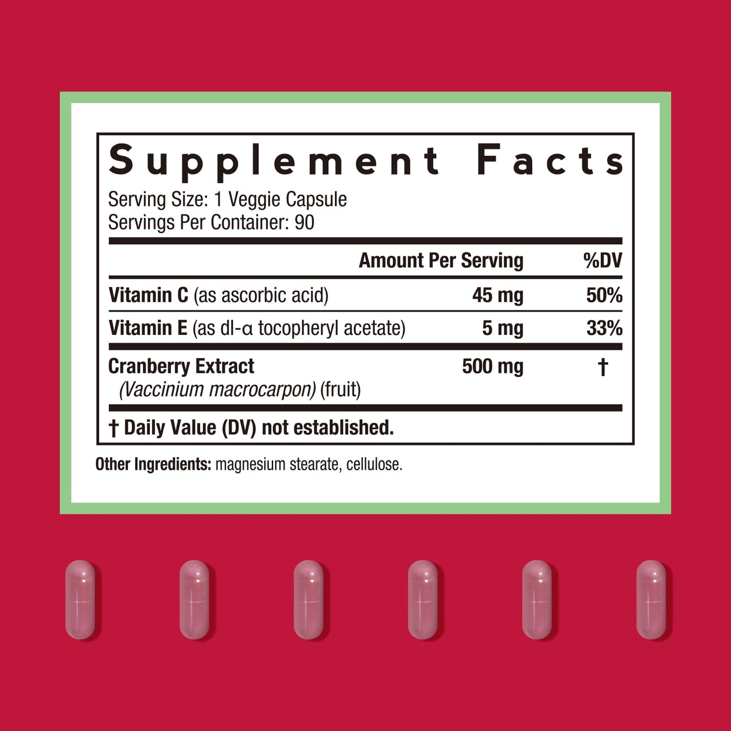 Doctor's Recipes Cranberry Pills for Women 90 Capsules