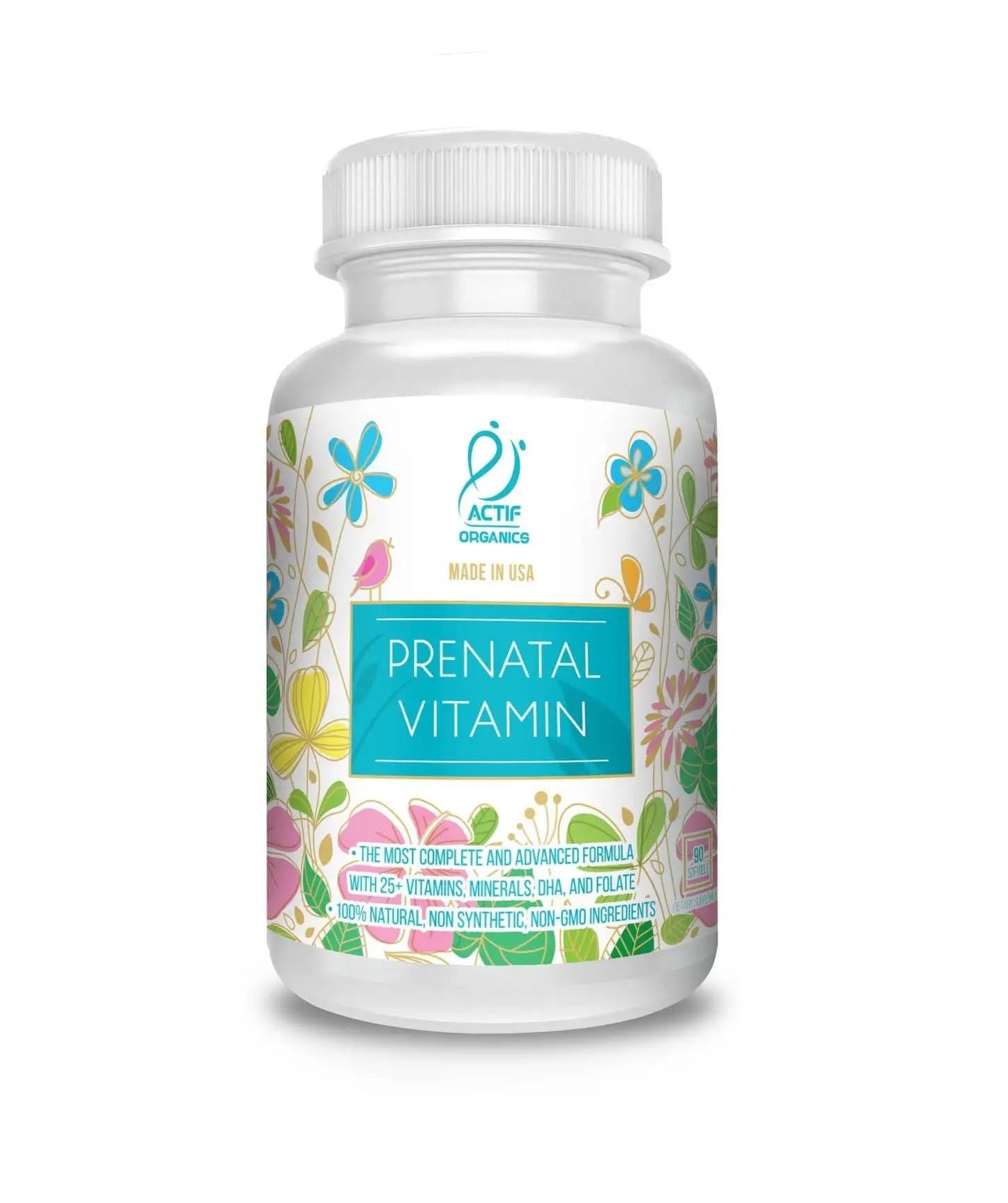 ACTIF Organic Prenatal Vitamin Softgel, 1 Count