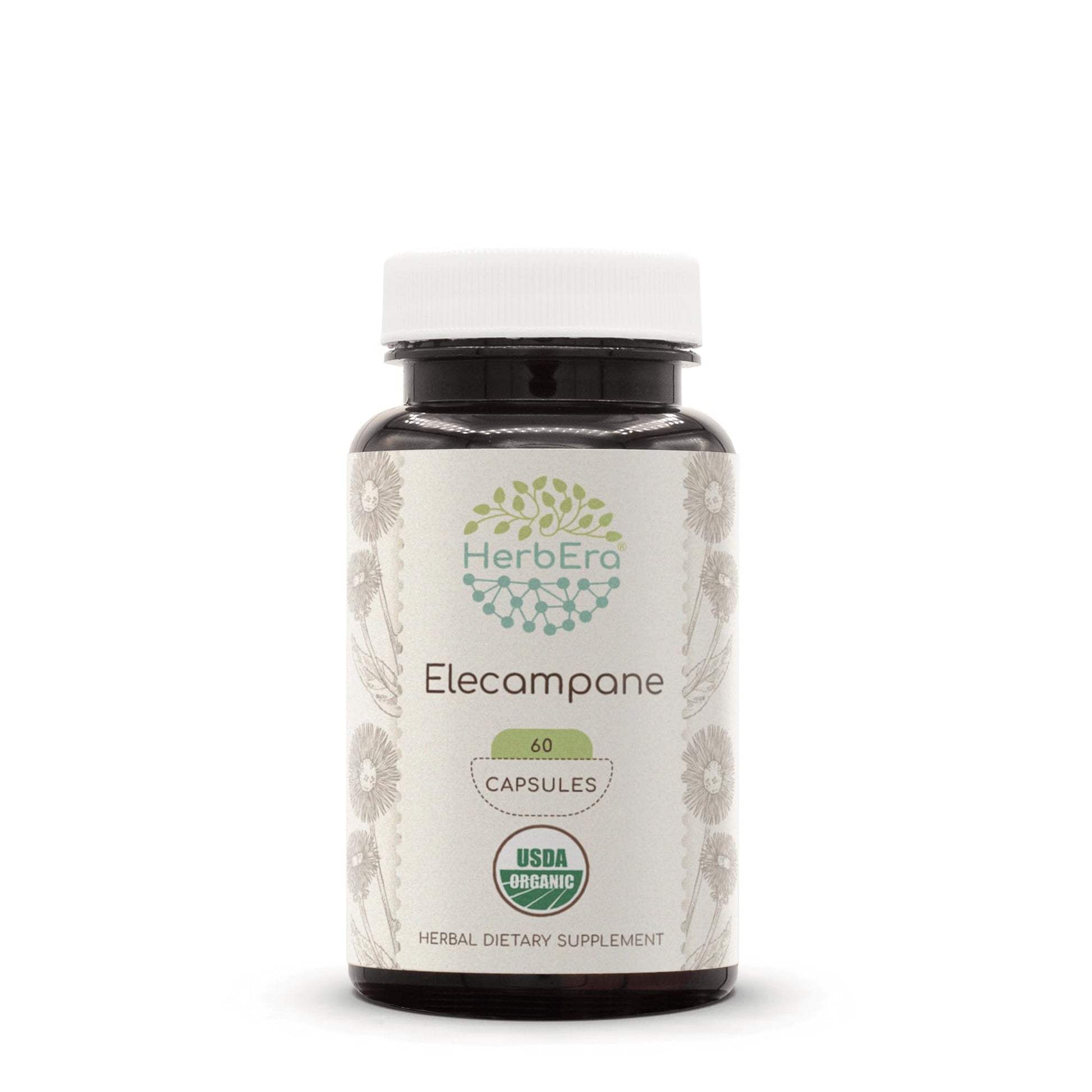 HerbEra Elecampane 500 mg Capsules, 60 Count