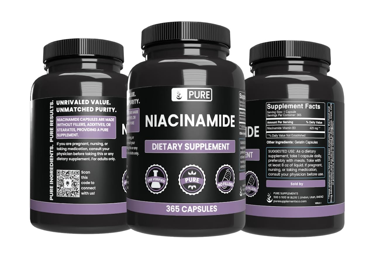 Pure Original Ingredients Niacinamide Capsule 365 Count