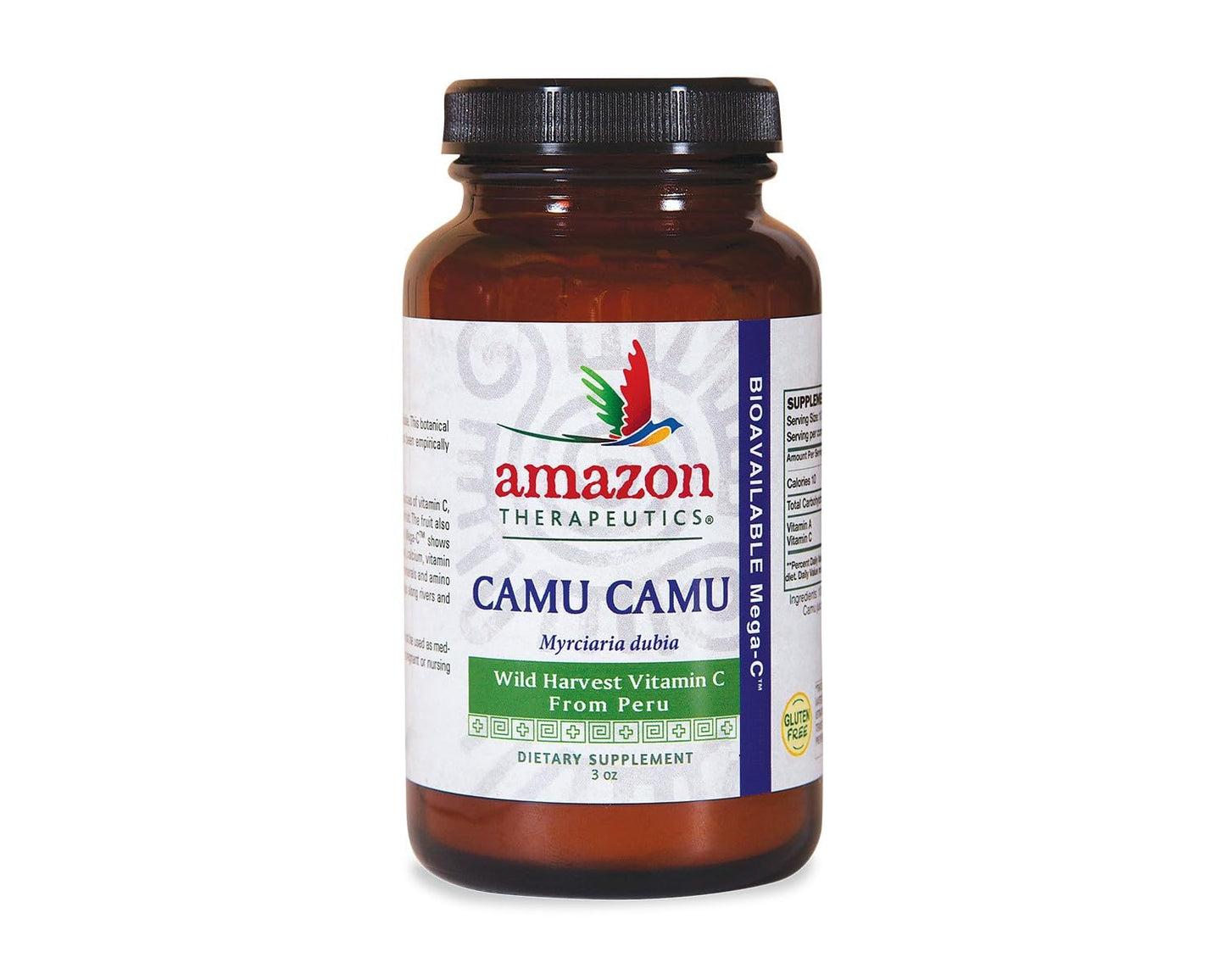Amazon Therapeutic Laboratories Camu-Camu Mega C 500mg Wild Crafted Capsule 60 VCaps