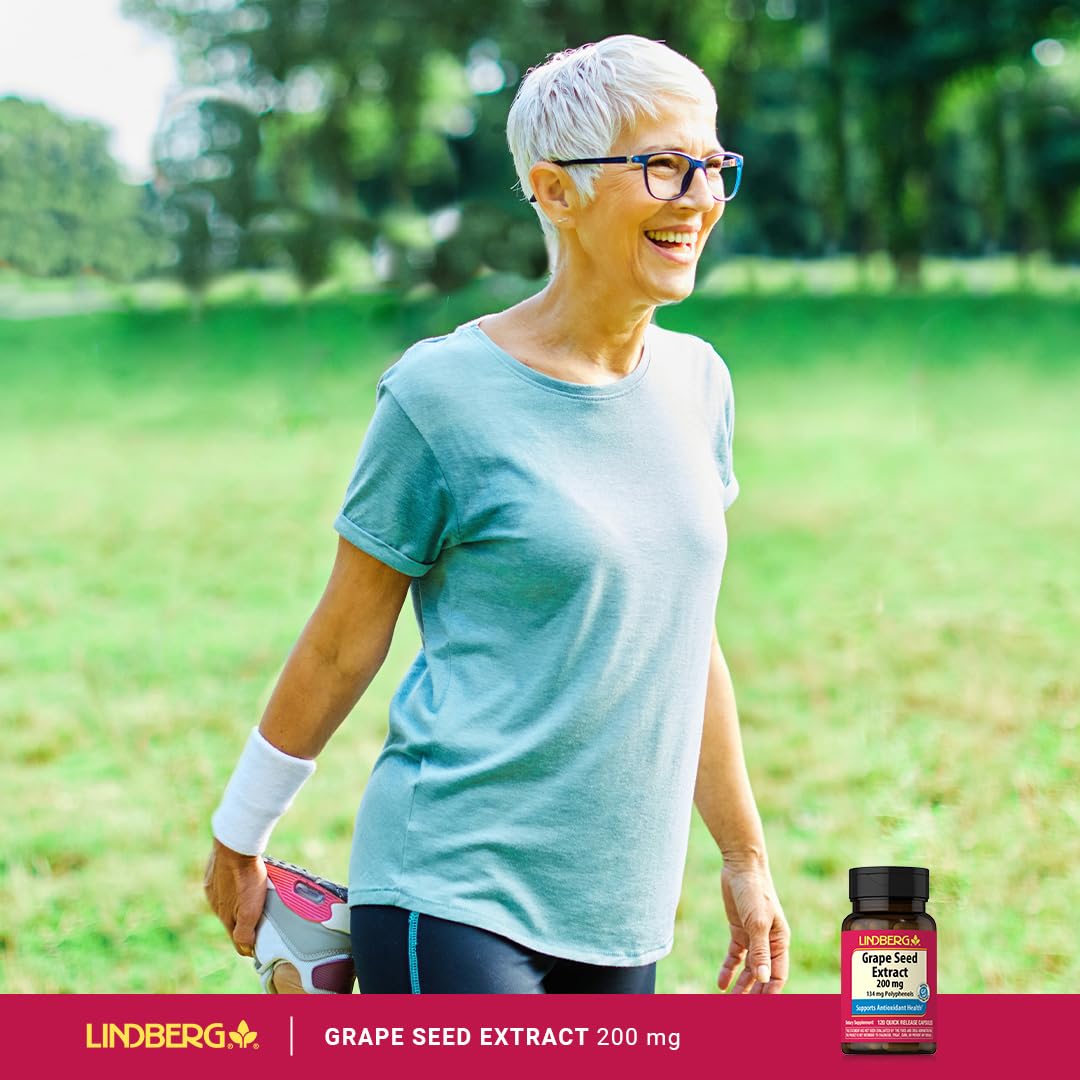 Lindberg Grape Seed Extract Capsules 120 Count