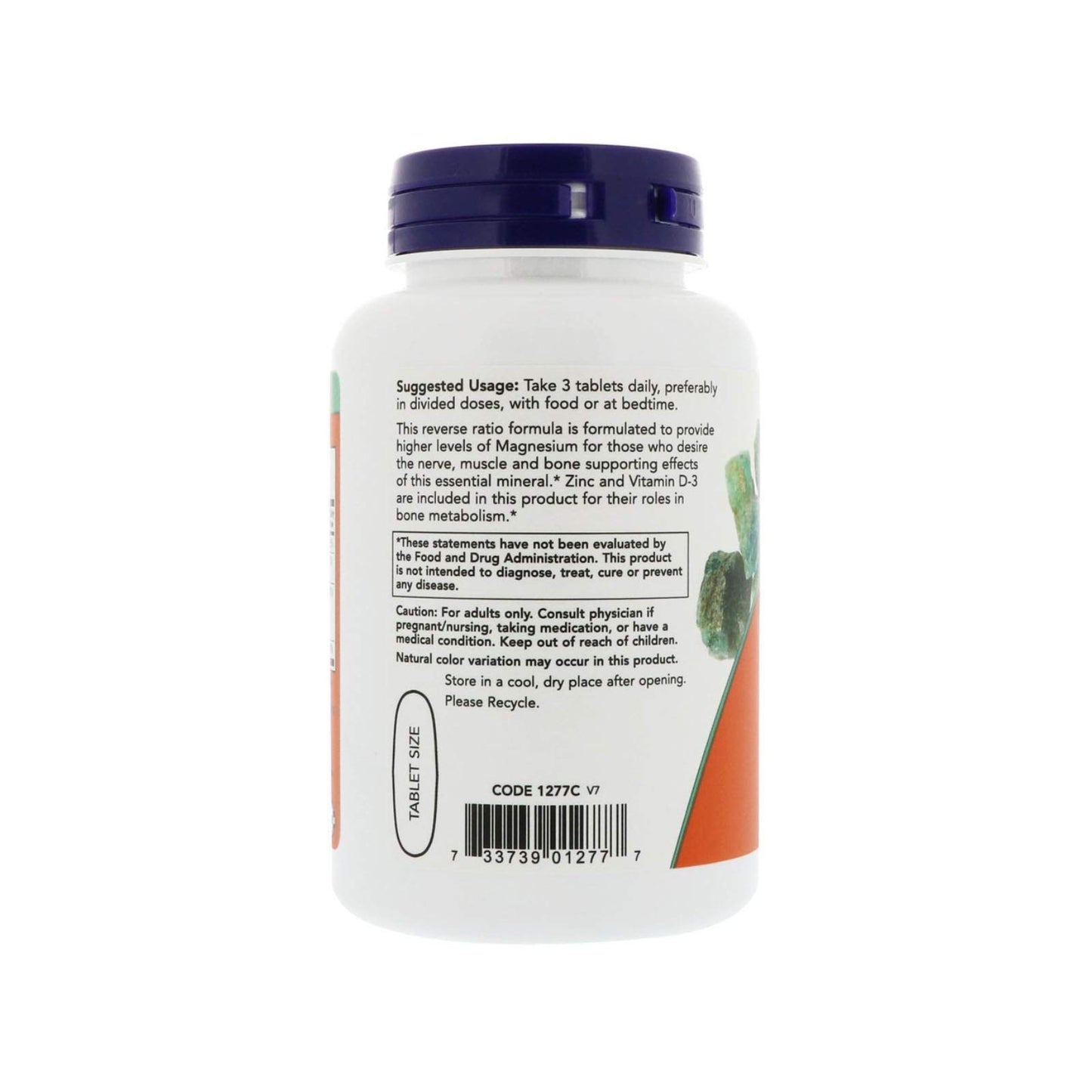 NOW Foods Magnesium & Calcium 2:1 Ratio Tablet, 100 Tablets