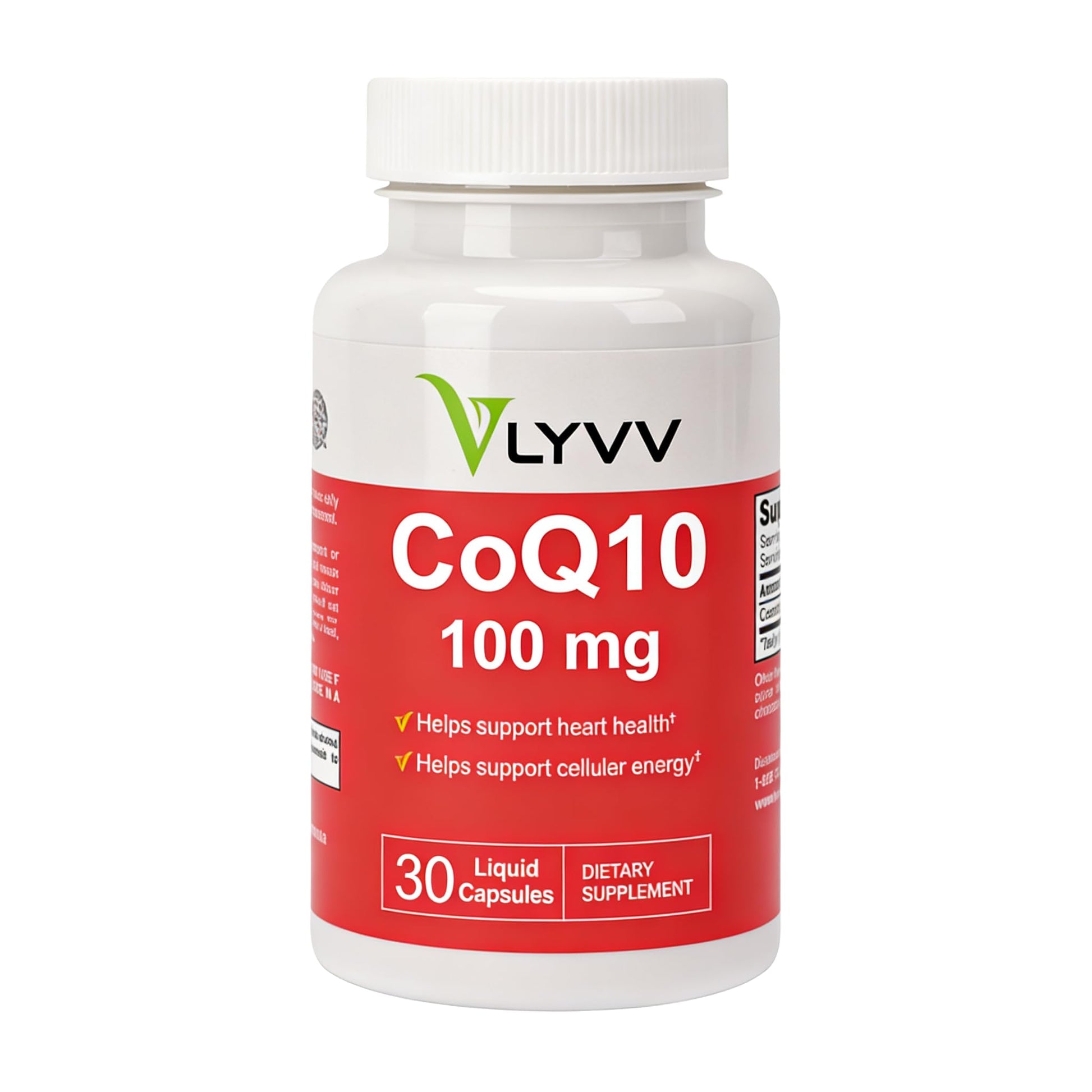 Lyvv CoQ10 100 mg Liquid Capsule, 30 Capsules