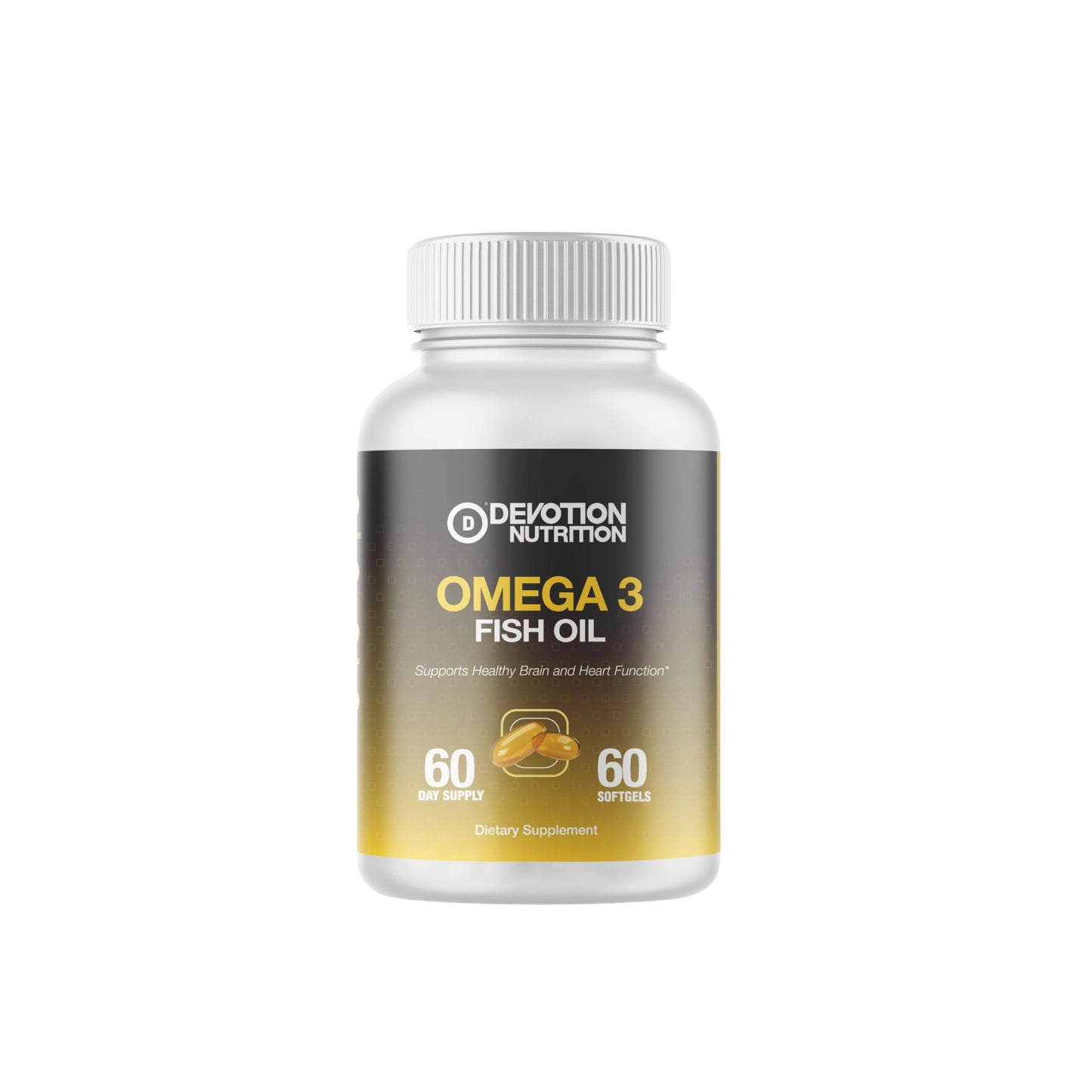 Devotion Nutrition Omega-3 Fish Oil Softgels, 60 Softgels