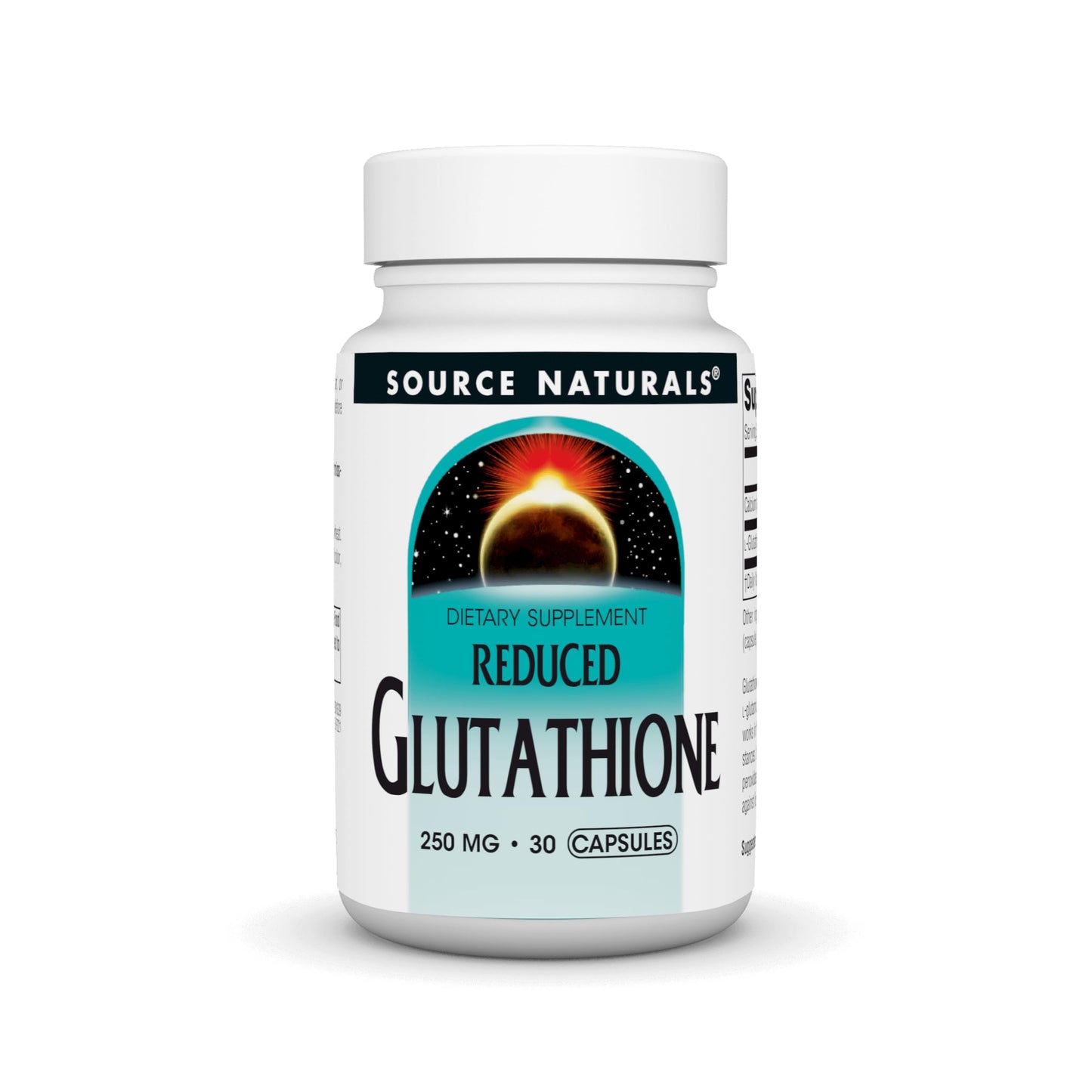 Source Naturals Glutathione, Supplement for Liver Support, 250mg Capsules, 30 Count