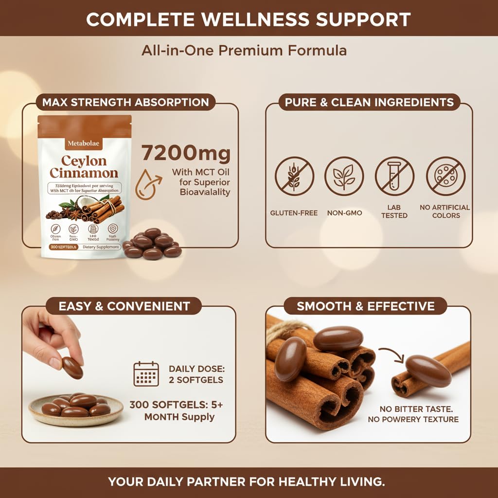 Beon Health Metabolae Ceylon Cinnamon Softgels 300