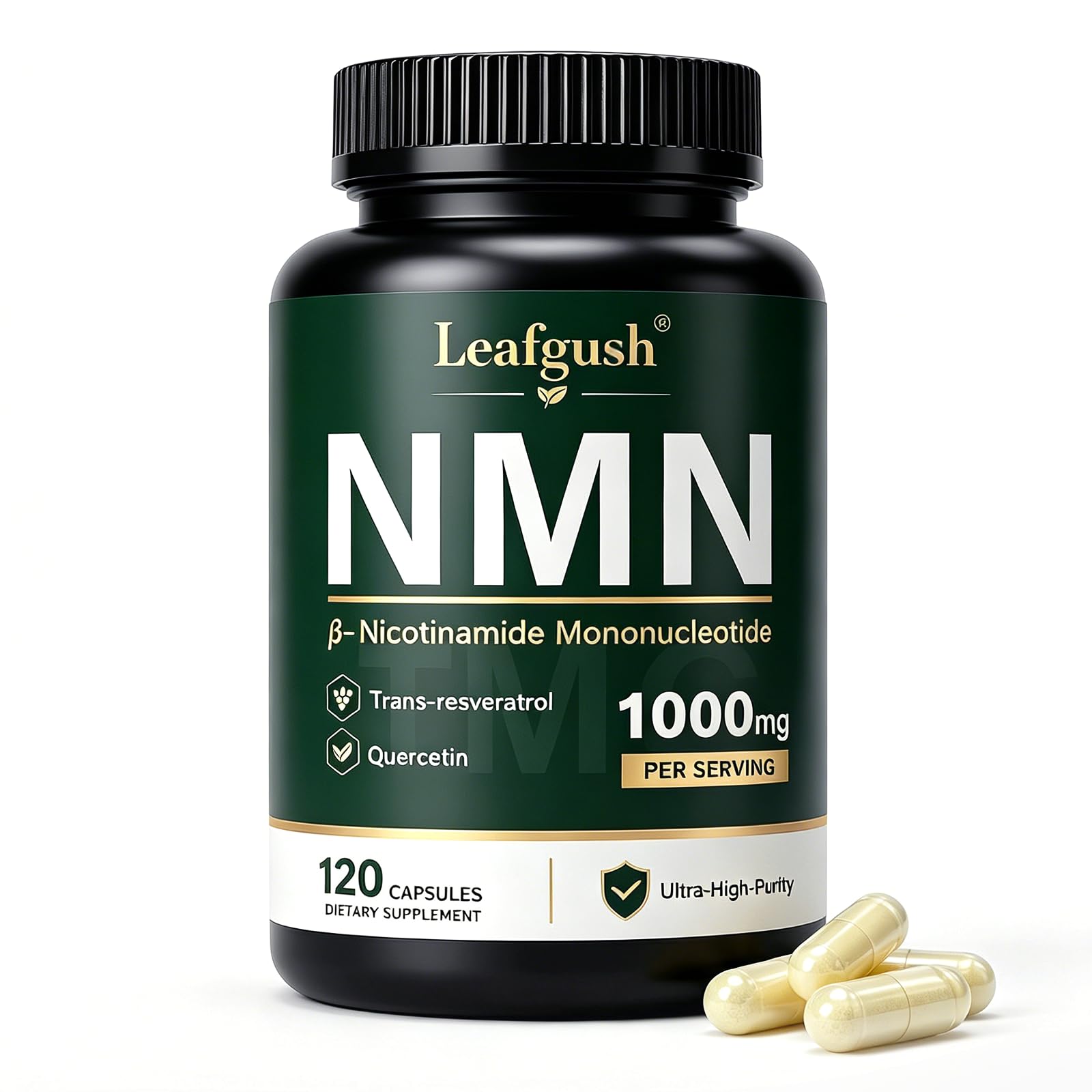 Leafgush NMN Supplement NAD+ Precursor Capsules 120