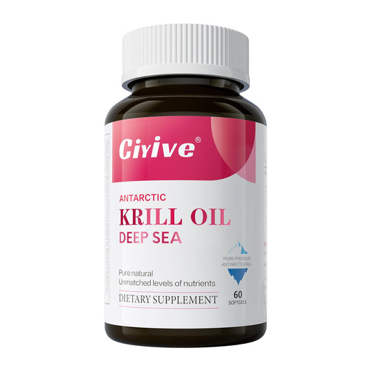 Ciyive Antarctic Krill Oil 2000mg Capsules, 60 Count