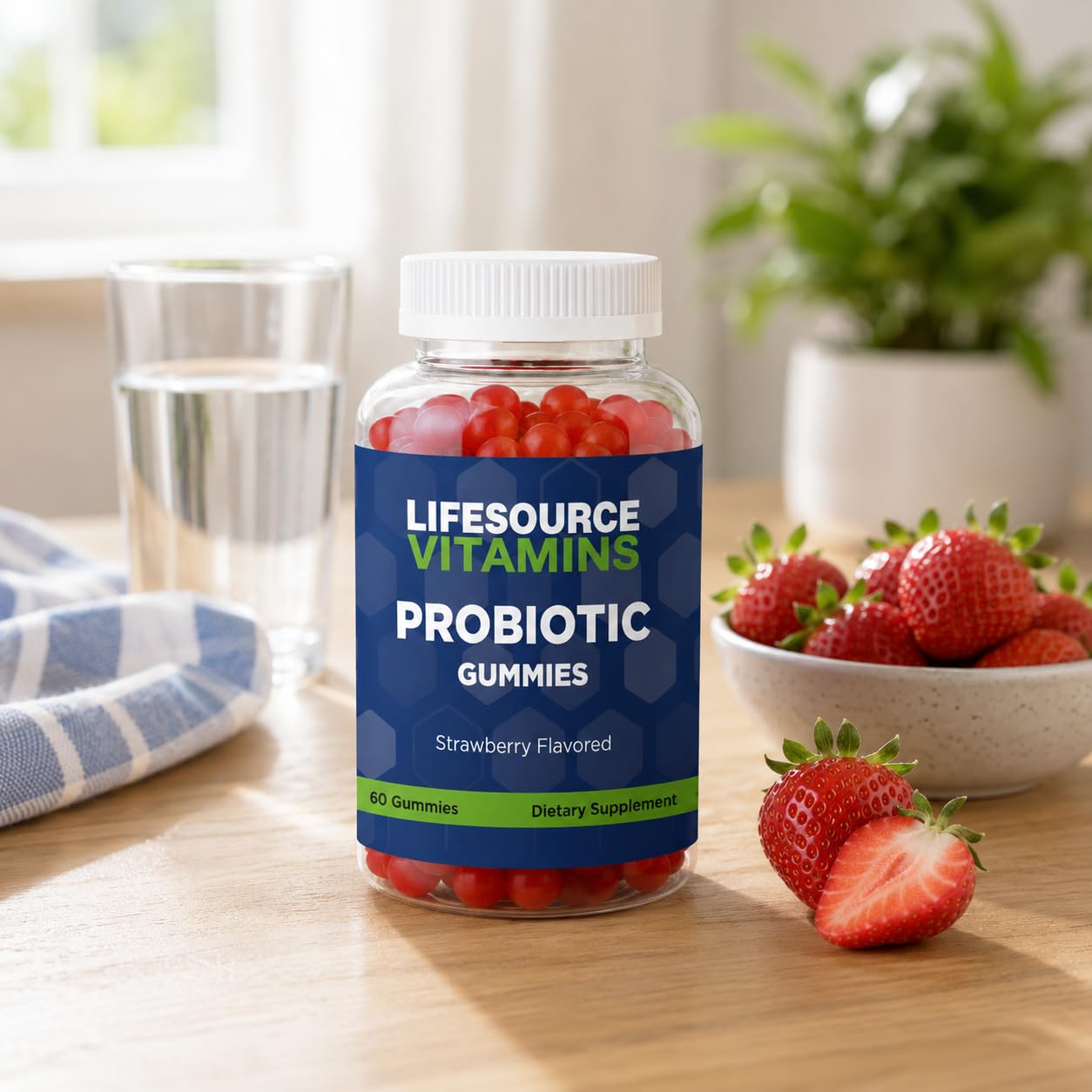 LifeSource Vitamins Organic Probiotic 60 Gummies