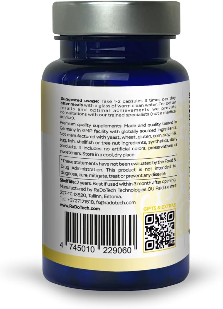 RaDoTech EnergyTune Energy Supplements Veg Capsules 180 Capsules