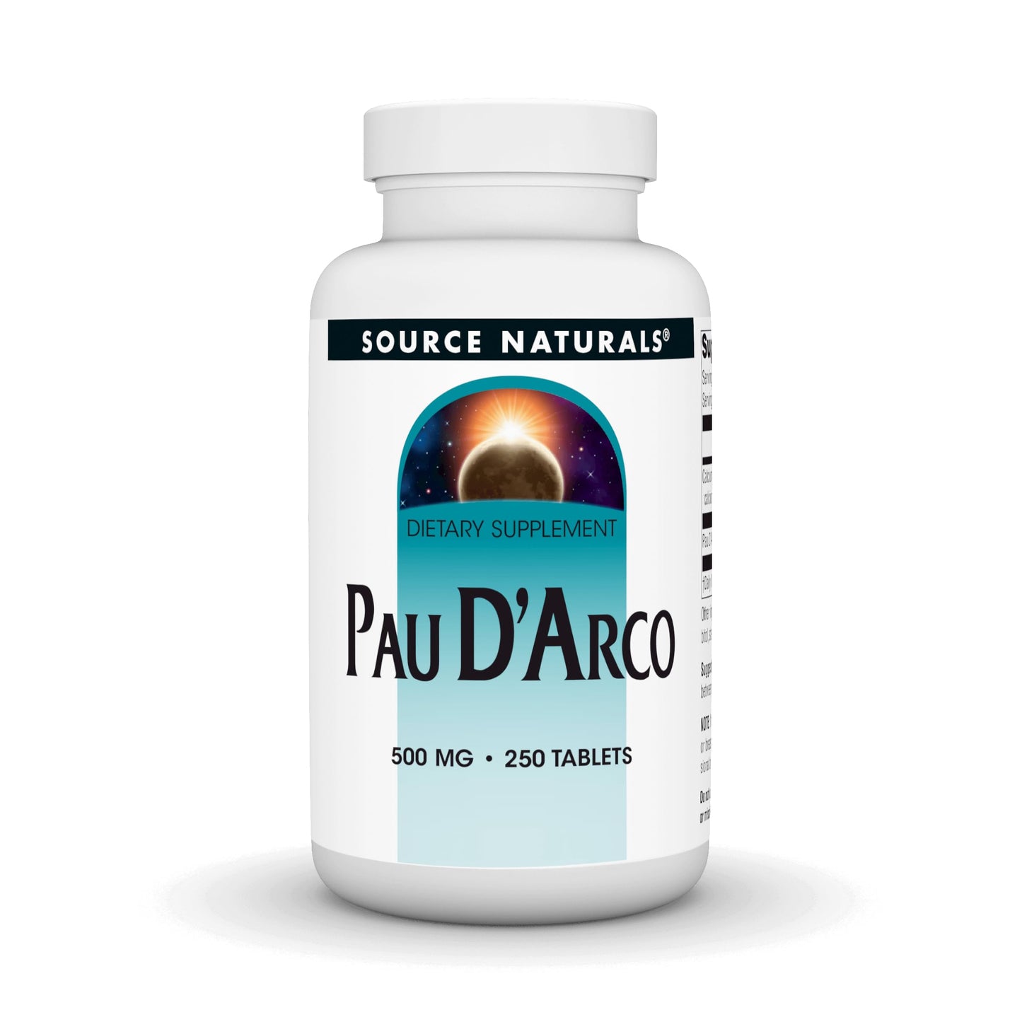 Source Naturals PAU D'Arco 500mg, 250 Tablets
