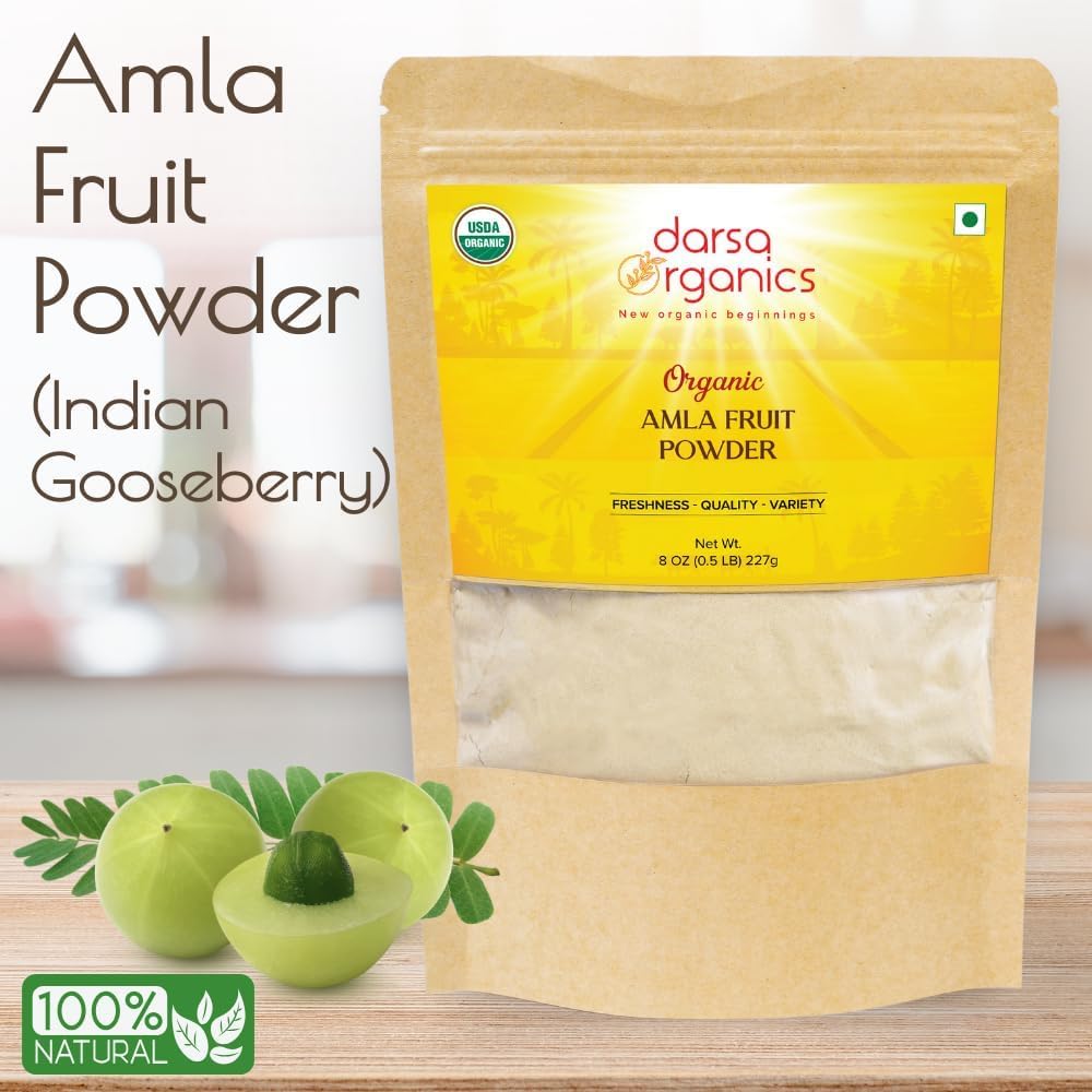 Darsa Organics Amla Powder, 8 oz