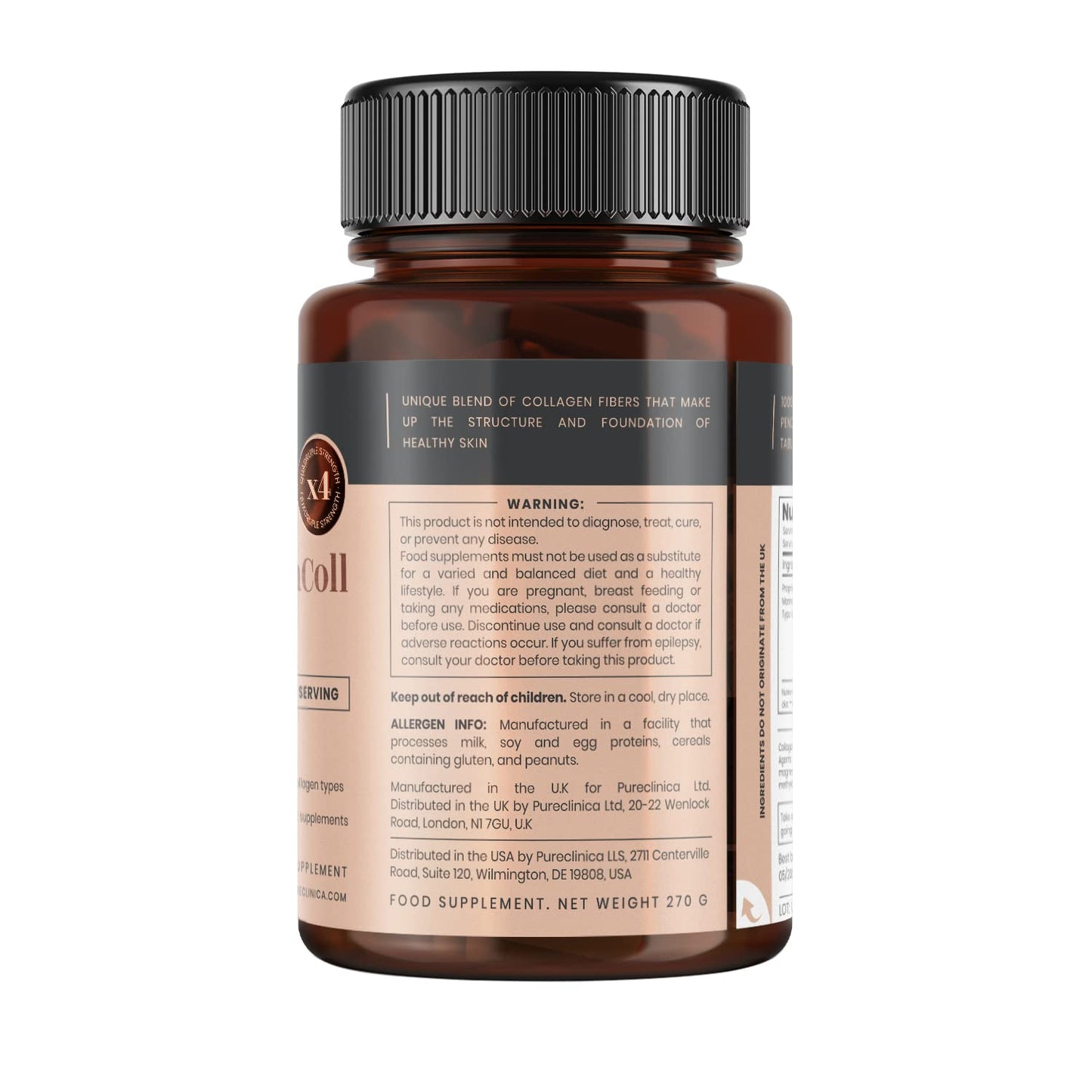 pureclinica UltraColl Marine Collagen 1000mg, 360 Tablets