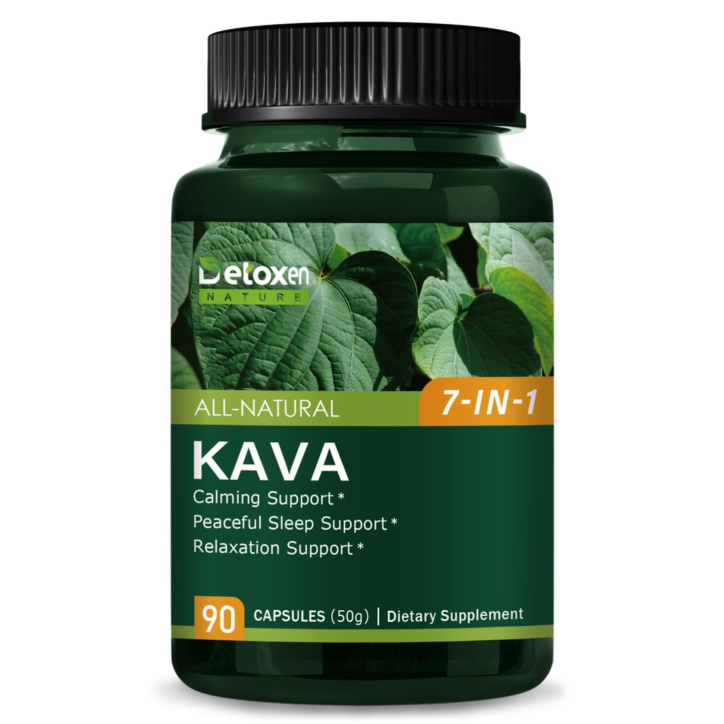 DetoxenNATURE Kava Kava Root Extract Capsules 90 Count