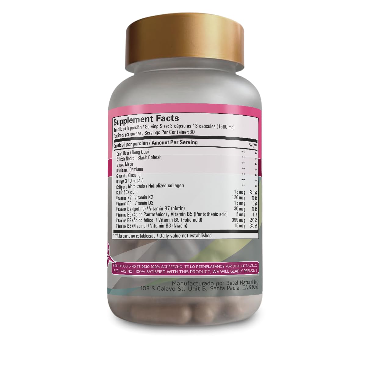 Betel Natural Hormocalm Premium Capsules, 90 Capsules