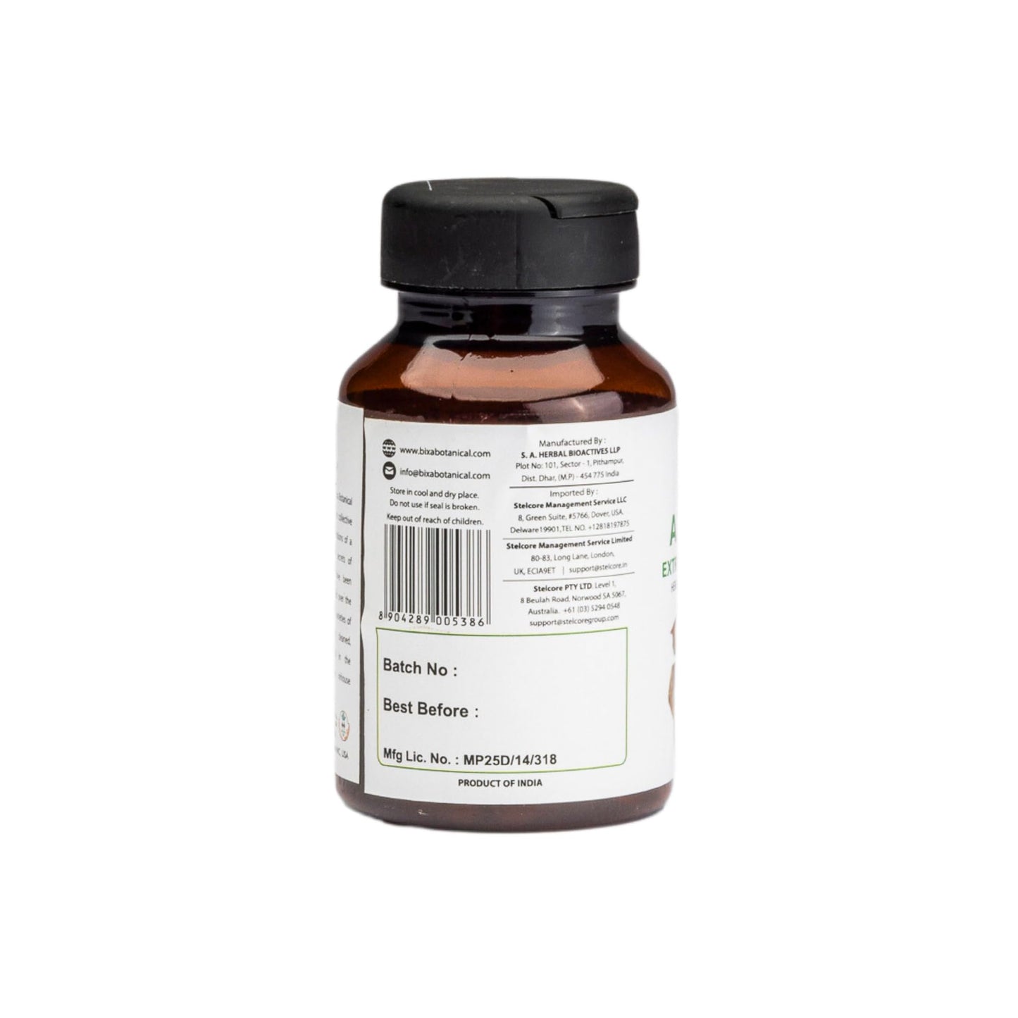 bixa BOTANICAL Arjuna Capsule 60 Count