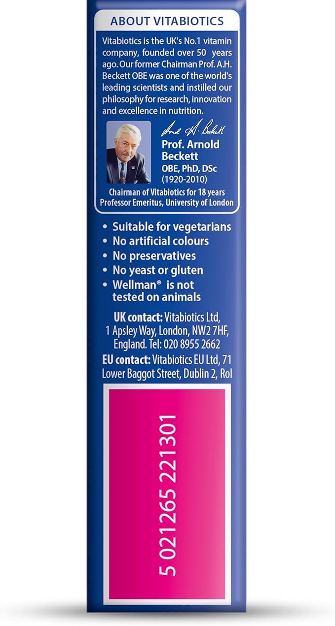 Vitabiotics Wellman Original Vitamin & Mineral Supplement Tablet 1