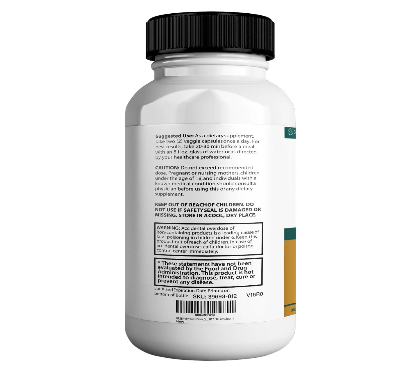 GREENVIFY NeuroVife Gold Max Brain Support Supplement 120 Capsules