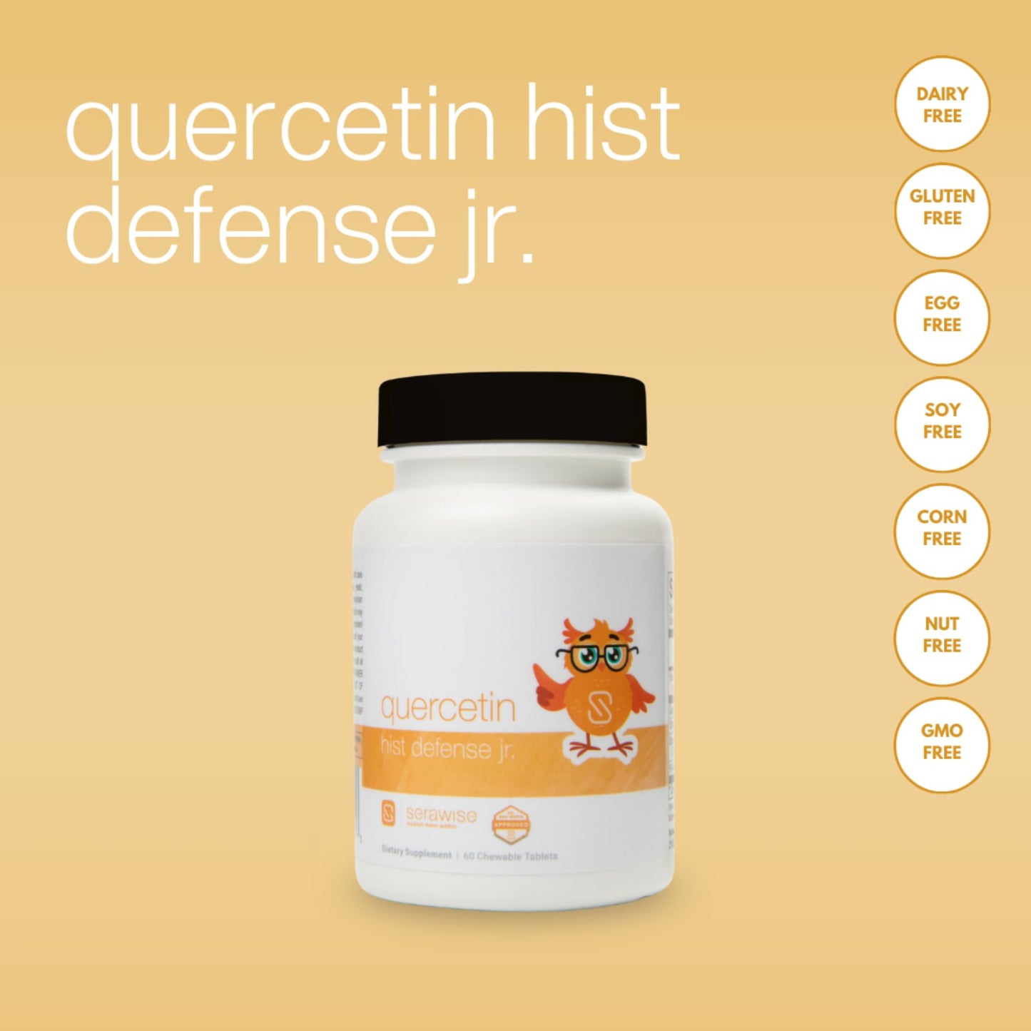 Serawise Quercetin Hist Defense Jr. Chewable 60 Tablets
