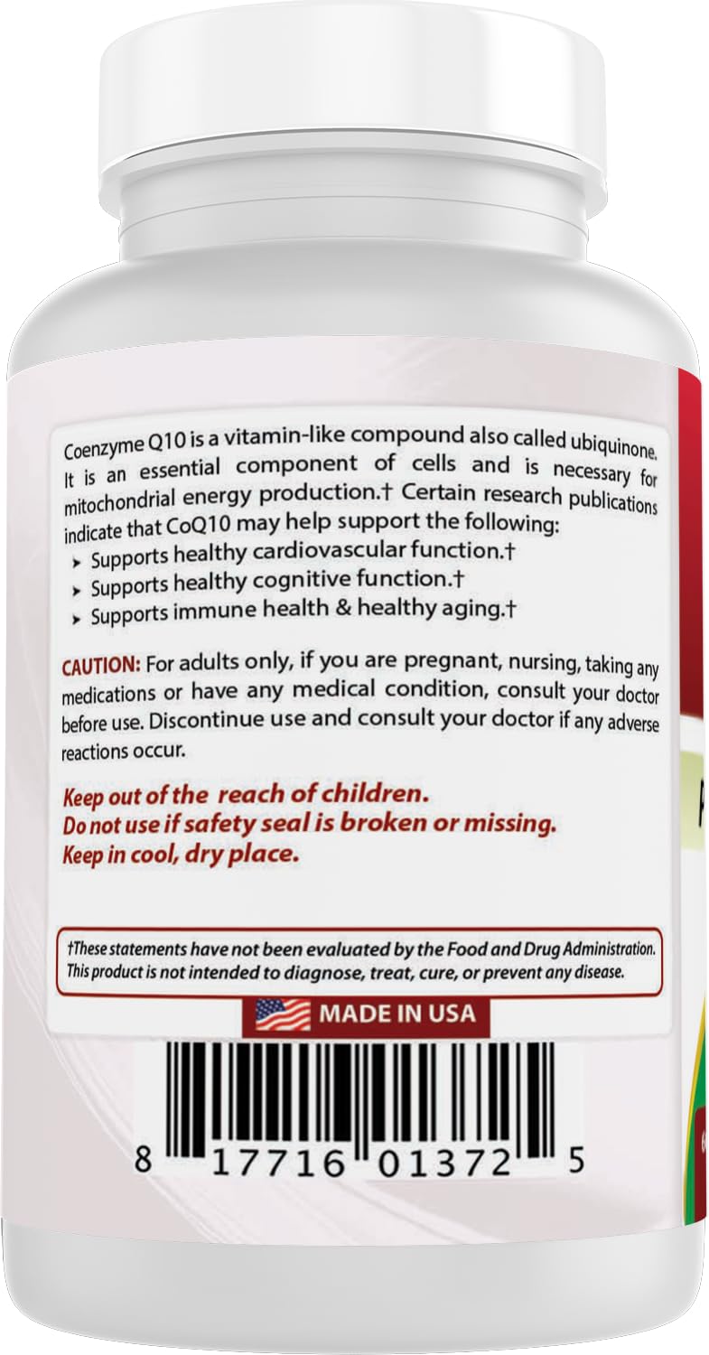 Best Naturals CoQ10 600 mg Capsule, 60 Count