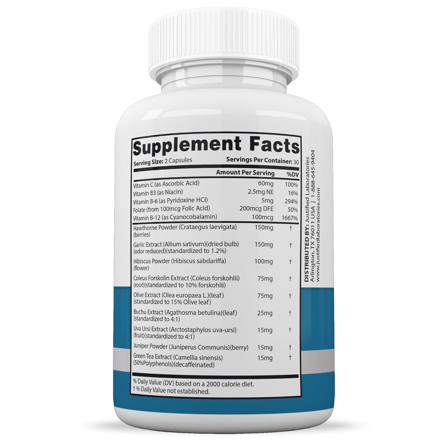 Justified Laboratories Glucotrust Advanced Formula 688MG Supplement Capsules, 600 Capsules