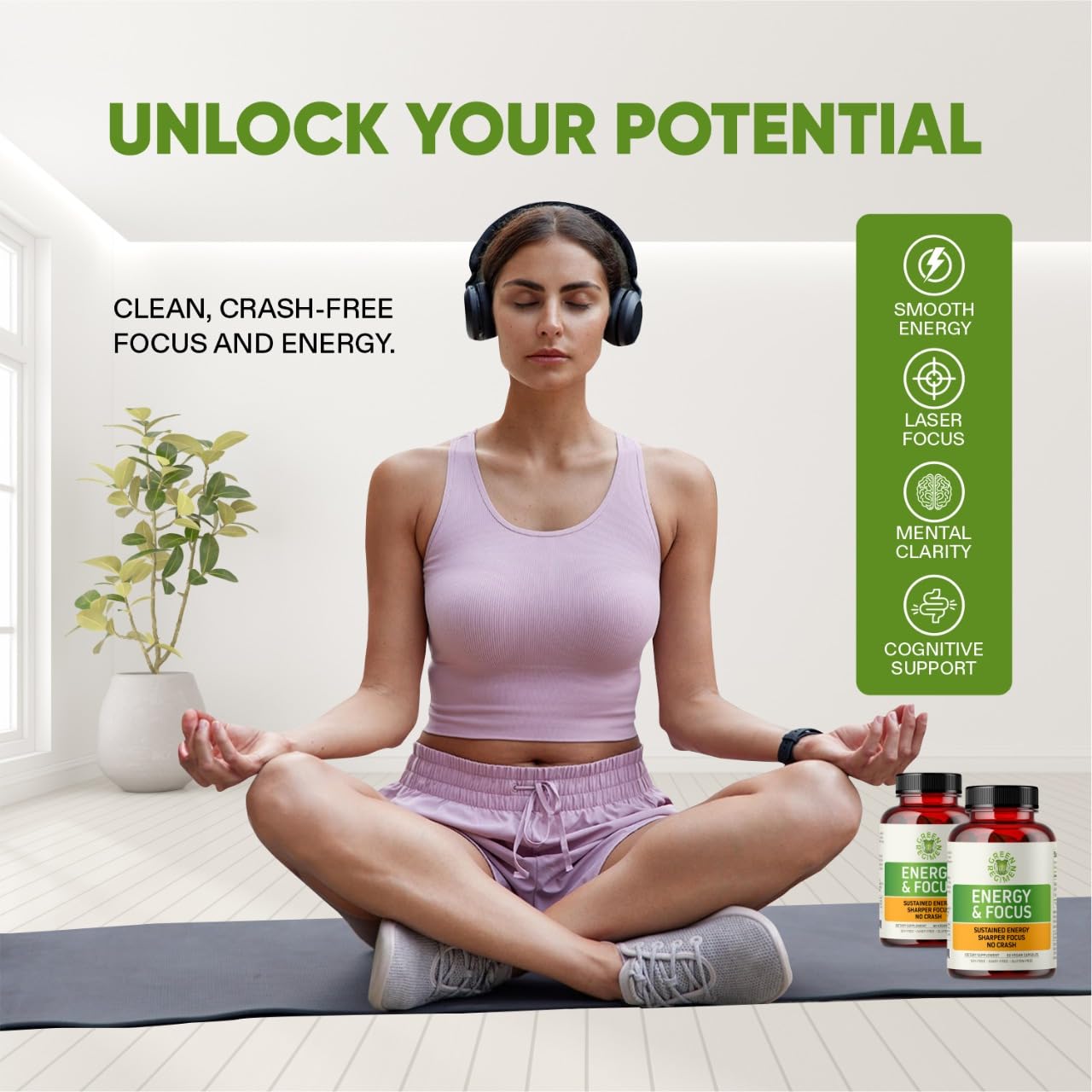 Green Regimen Energy & Focus Capsules 60 Capsules