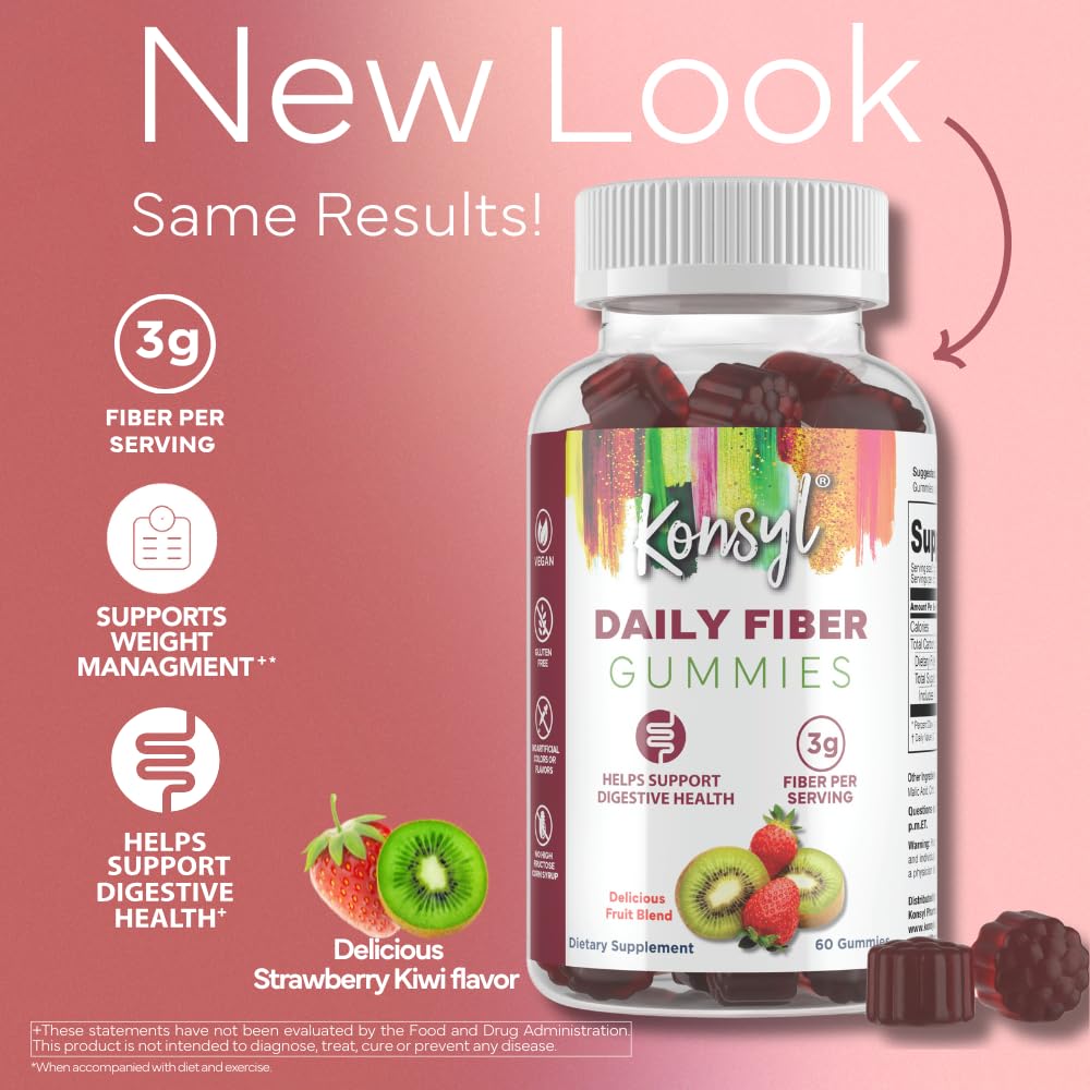 Konsyl Daily Fiber Gummy 60 Count