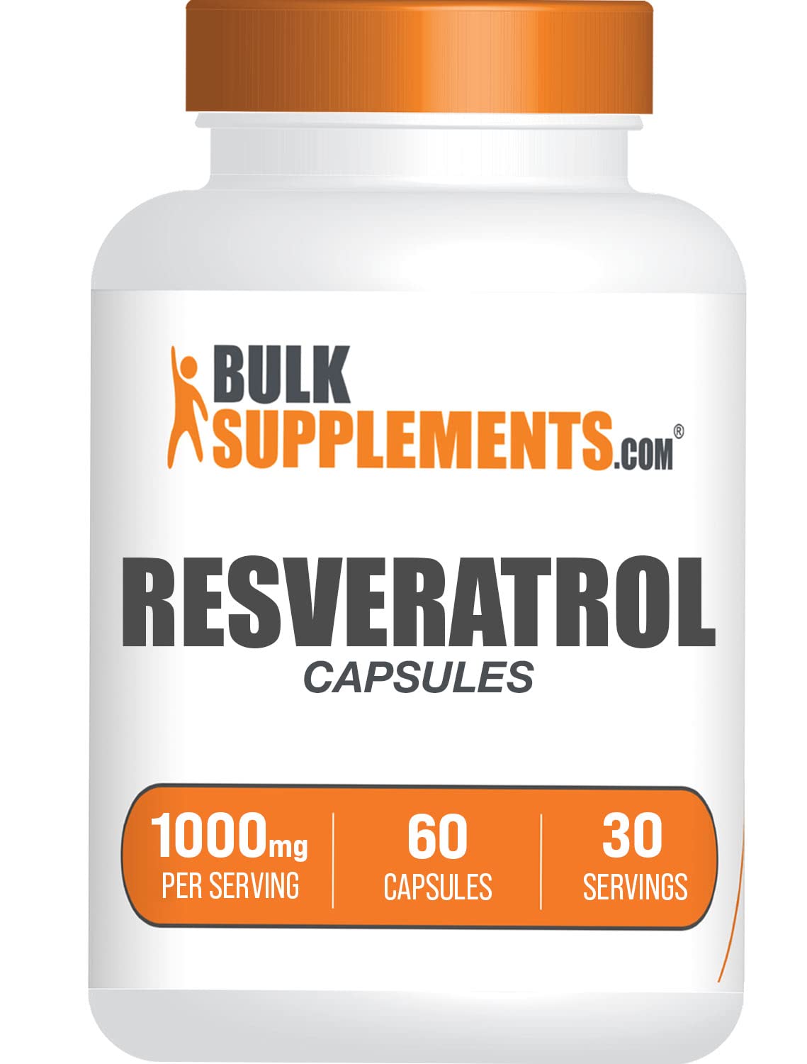 BulkSupplements Resveratrol Capsules 60 Count