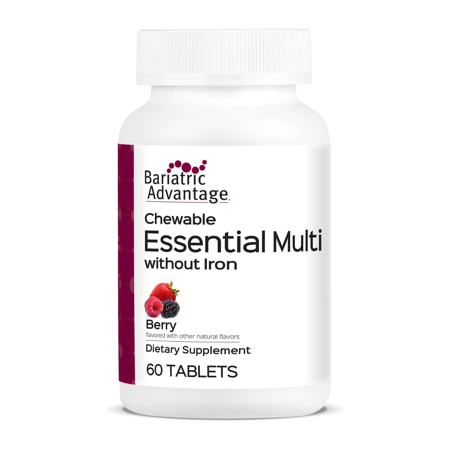 Bariatric Advantage Chewable Essential Multivitamin Without Iron Tablet, 60 Count