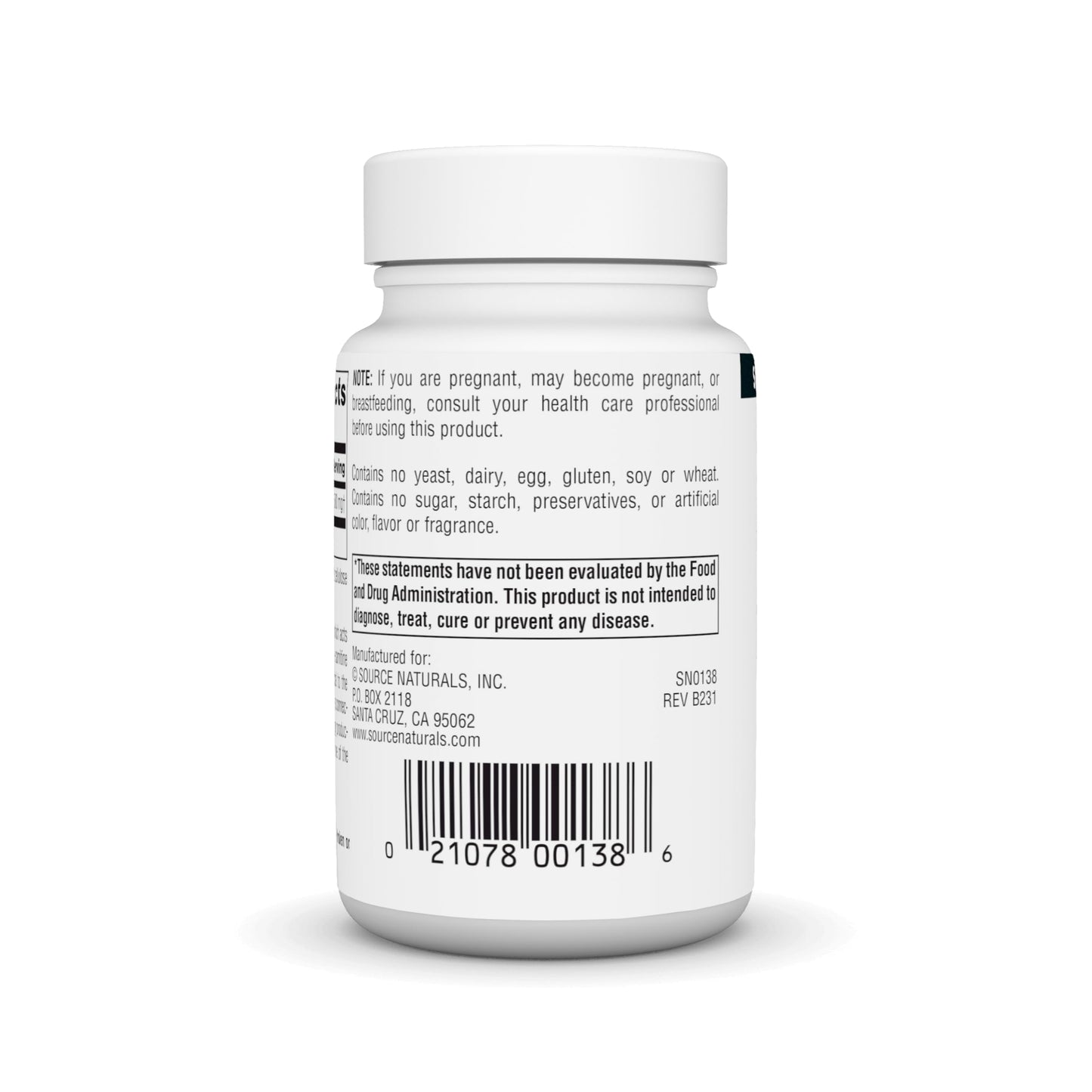 Source Naturals L-Lysine Free Form 500 mg Tablet, 50 Tablets