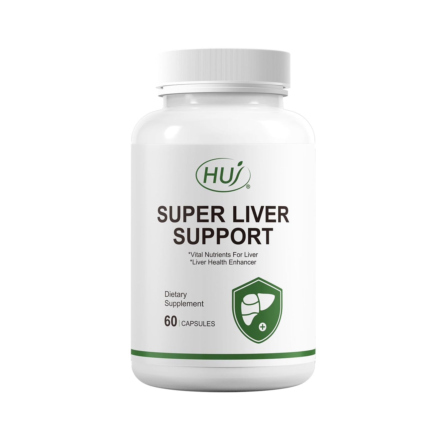 HUJ Super Liver Support -17 in 1 Supplement with Milk Thistle, Artichoke, Turmeric & Dandelion Root - Supports Liver Detoxification & Health, 60 Capsules