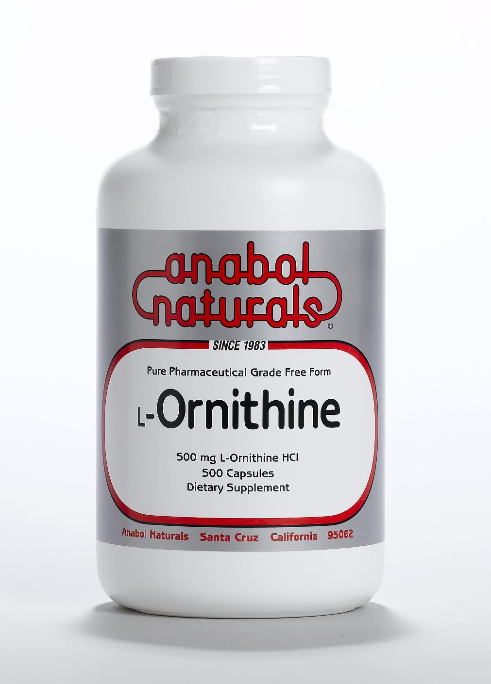 Anabol Naturals L-Ornithine Free Form Capsules, 500