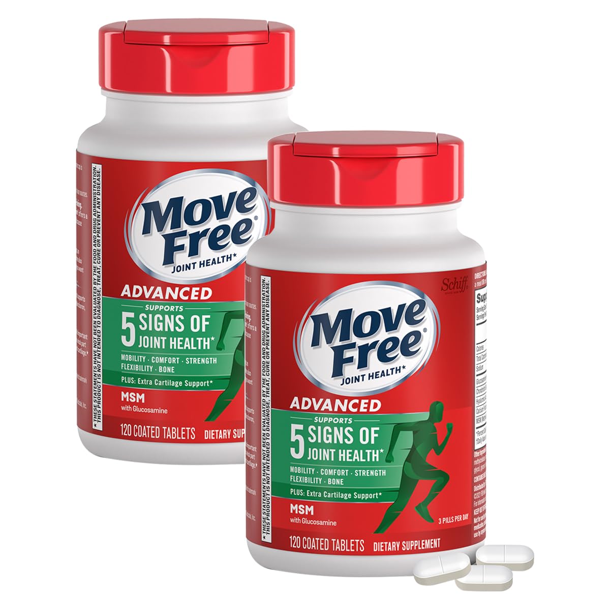 Move Free Advanced Plus MSM Coated Tablets 240 Tablets