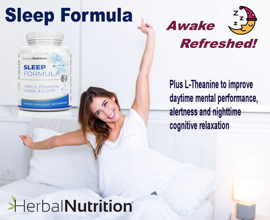 Herbal Nutrition Sleep Formula with Melatonin Sleep Support Supplement Capsule 1