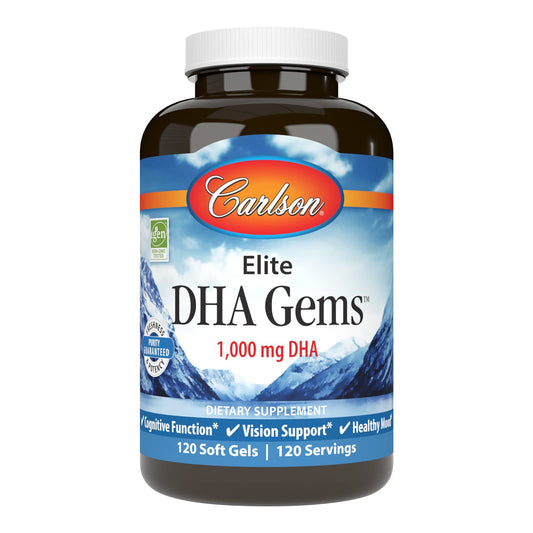 Carlson Elite DHA Gems Softgels 120 Count