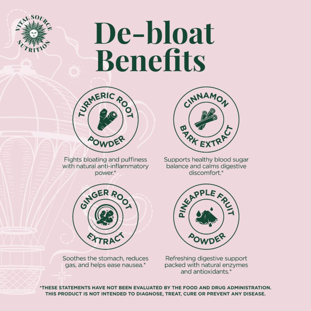Vital Source Nutrition AiRi Debloat Support Gummies 60 Count
