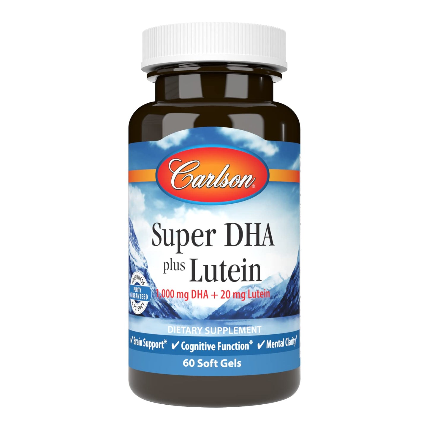 Carlson Super DHA Plus Lutein Softgels, 60 Count