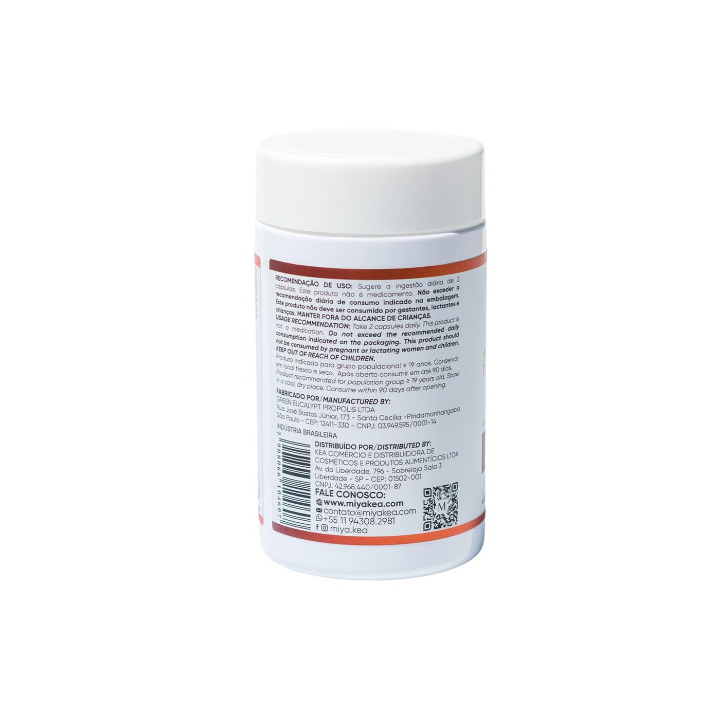 Miya Kea Red Propolis with Omega-3 – Natural Antioxidant & Immune Support – Brazilian Red Propolis Extract Capsule, 1 Count