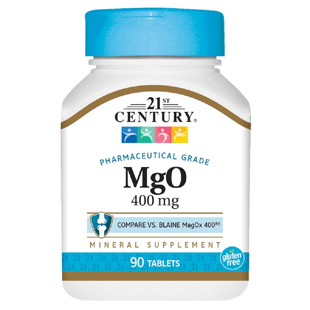21st Century Magnesium Oxide 400 Milligrams, 90 Tablets