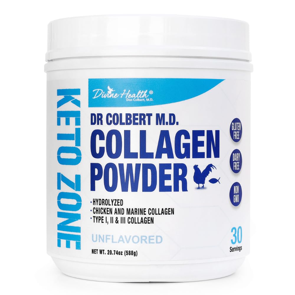 Divine Health Hydrolyzed Collagen Powder Unflavored, 1.3 Pound, 30 Servings