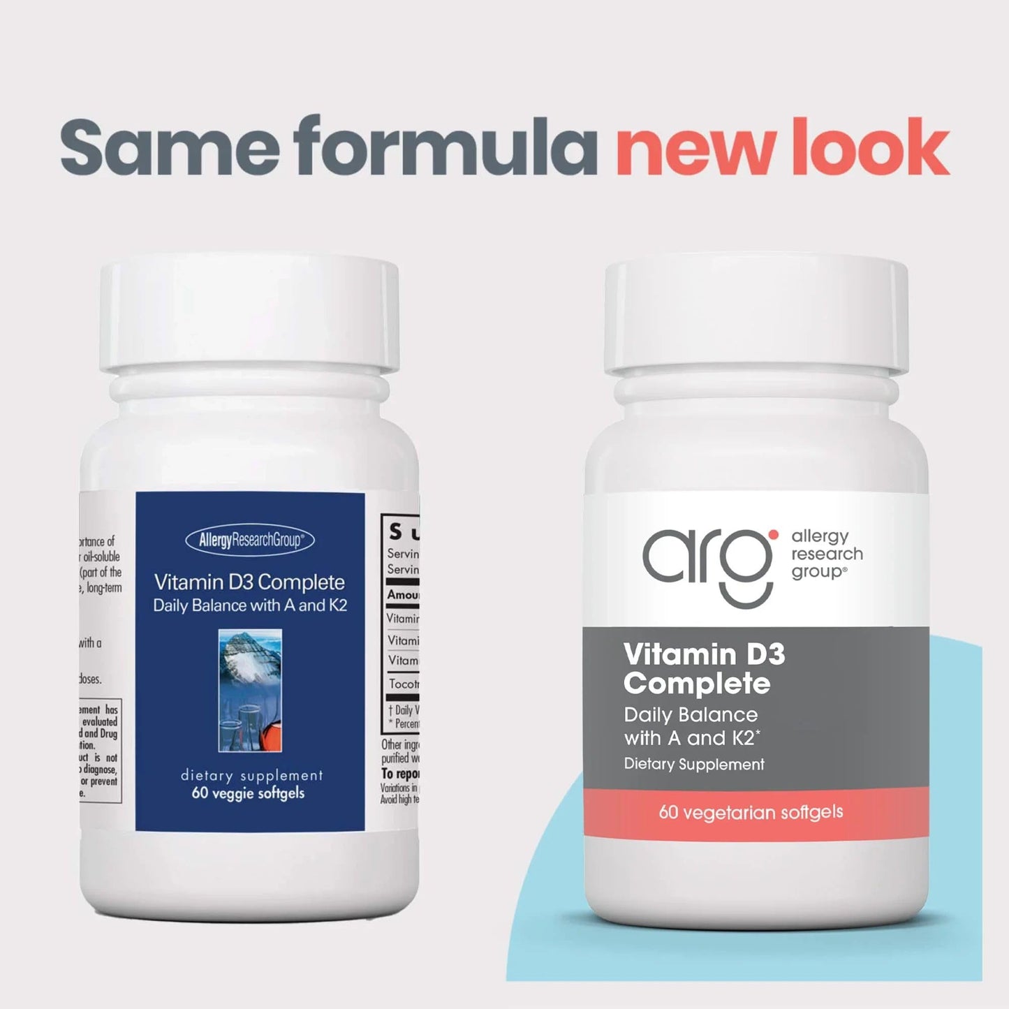 Allergy Research Group Vit D3 Complete Softgels 60 Count
